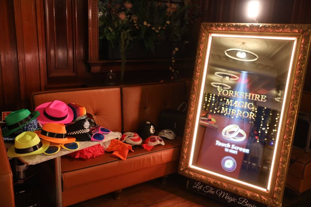 Magic Mirror set up upstairs by the bar at The Impossible York