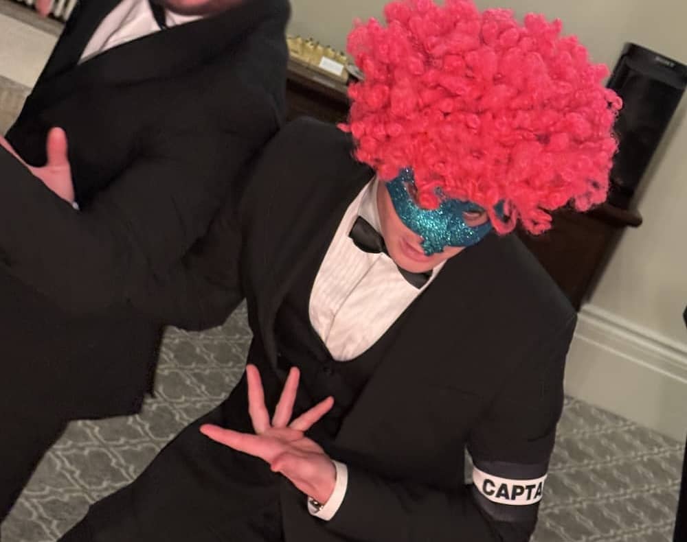 Guests having fun at The Milner York Magic Mirror