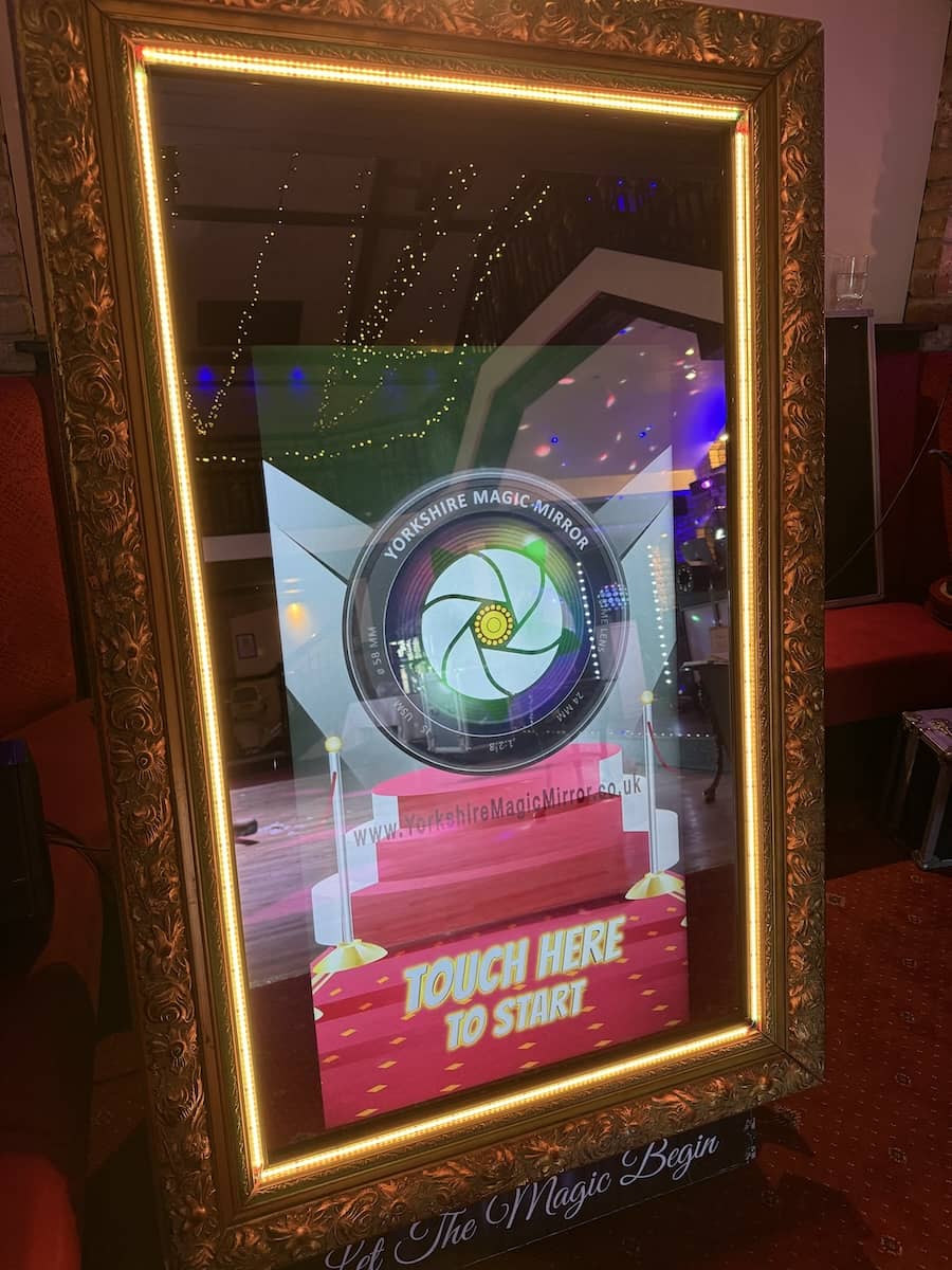 Jayme & Ewan Wedding at the Engine Shed August 2025 Mirror Setup