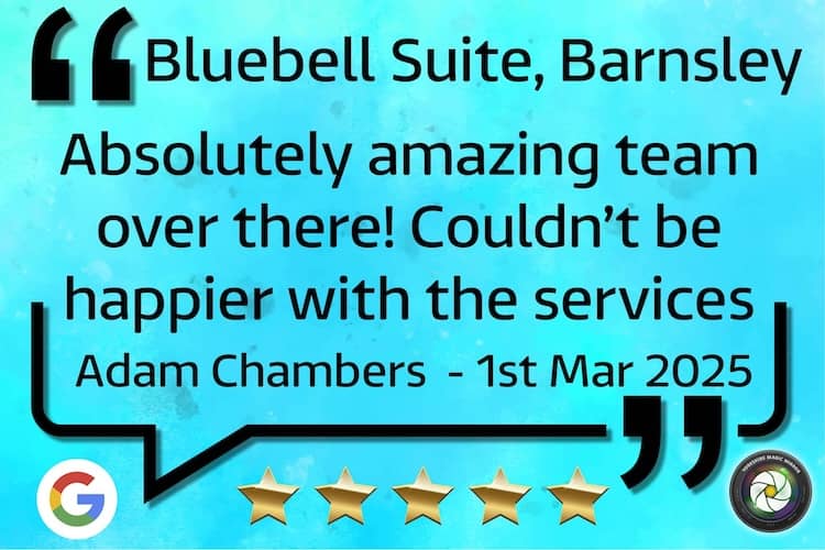 Adam Chambers Wedding Bluebell Suite Barnsley March 2025