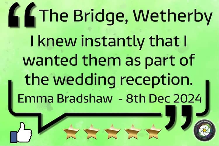 Emma Bradshaw at The Bridge Wedding December 2024