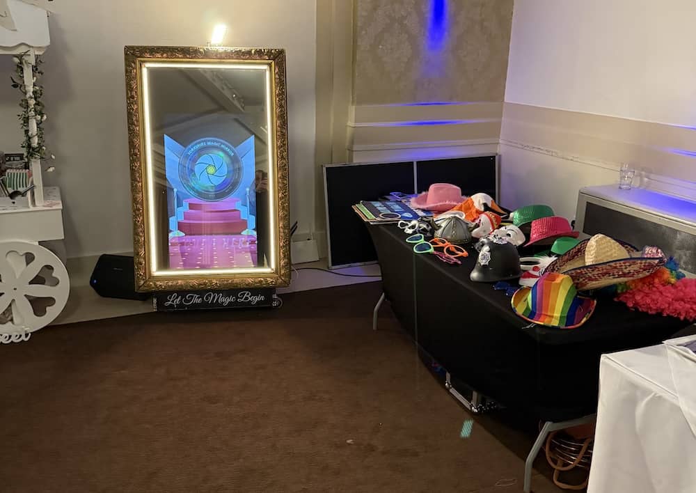 Magic Mirror setup at The Crown Hotel Harrogate