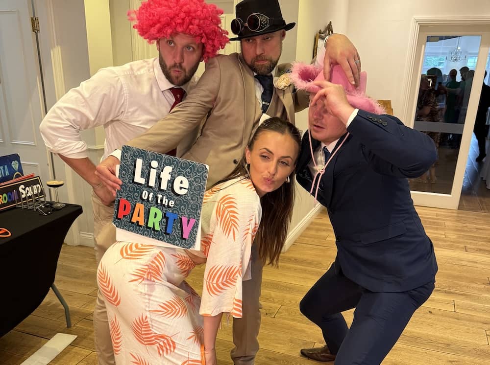 Magic Mirror setup at Hackness wedding venue