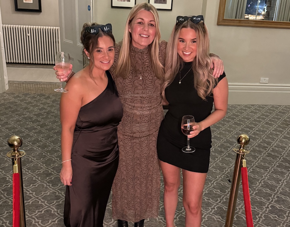 Wedding guests using the Magic Mirror at The Milner York